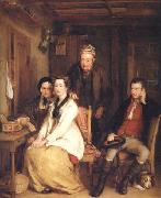 Sir David Wilkie The Refusal from Burns's Song of 'Duncan Gray' oil